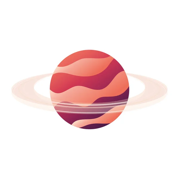 Планета Сонячної системи ізольована іконка — стоковий вектор