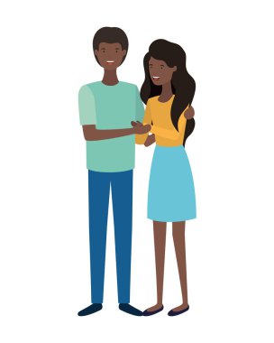 Genç çift avatar karakter