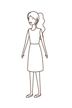 genç kadın avatar karakter