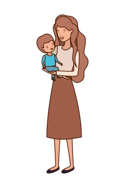 Bebek avatar karakter kadınla