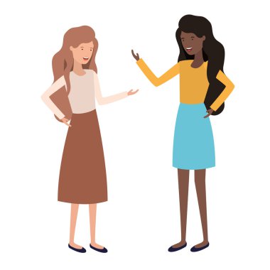 Genç kadının avatar karakter...