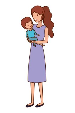 Bebek avatar karakter kadınla