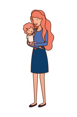 Bebek avatar karakter kadınla