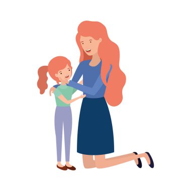 kızı avatar karakter kadınla