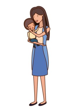 Bebek avatar karakter kadınla