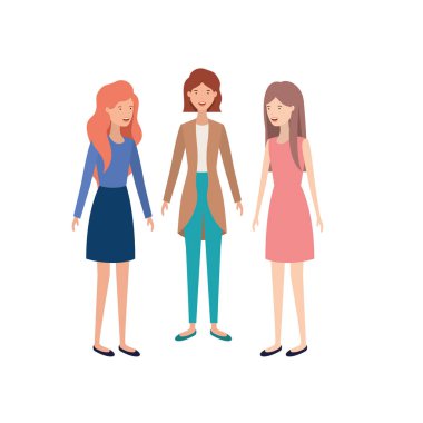 Genç kadının avatar karakter...