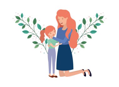 kızı avatar karakter kadınla