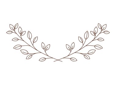 dal yaprak izole simgesiyle