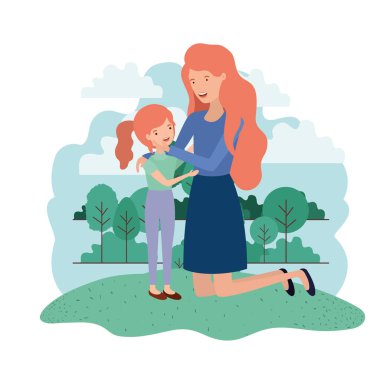 kızı avatar karakter kadınla