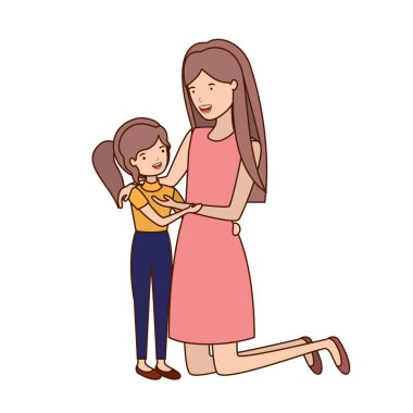 kızı avatar karakter kadınla