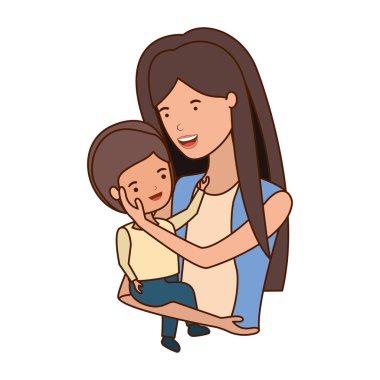 Bebek avatar karakter kadınla