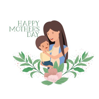 Bebek avatar karakter kadınla