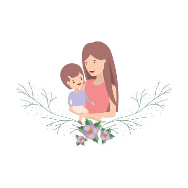 Bebek avatar karakter kadınla