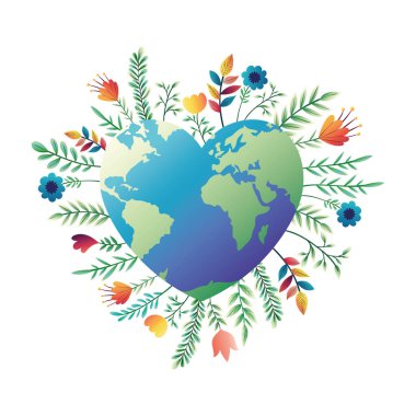 Planet earth izole simgesini