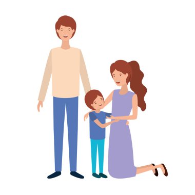 Anne ile oğlu avatar karakter çift