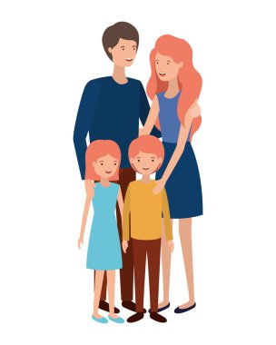 Anne Çocuk avatar karakter ile birkaç