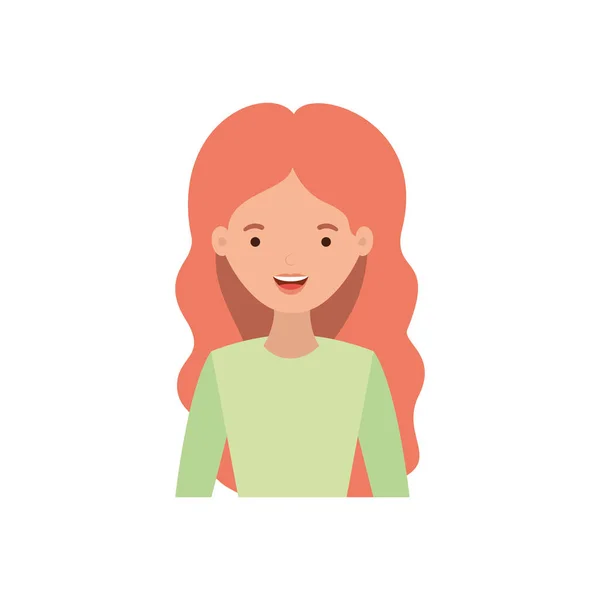 Giovane donna personaggio avatar — Vettoriale Stock