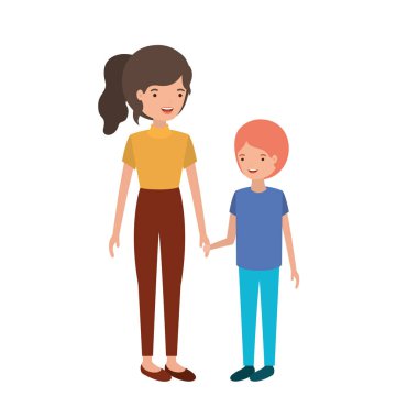 Oğlum avatar karakter kadınla