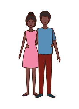 Genç çift avatar karakter