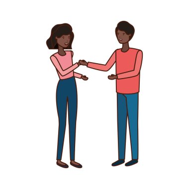 Genç çift avatar karakter