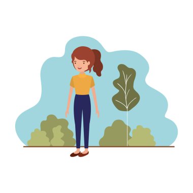 manzara avatar karakter olan kadın