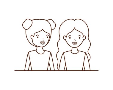 Genç kadın avatar karakter