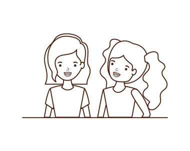 Genç kadın avatar karakter