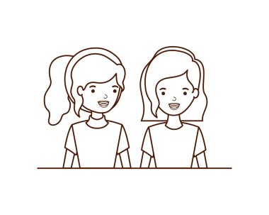 Genç kadın avatar karakter