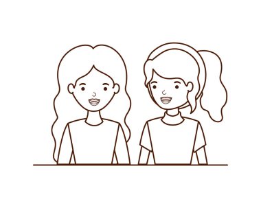 Genç kadın avatar karakter