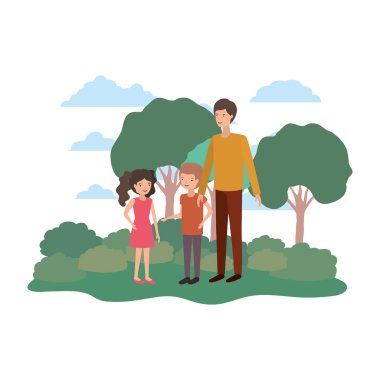 adam manzara avatar çocuklu