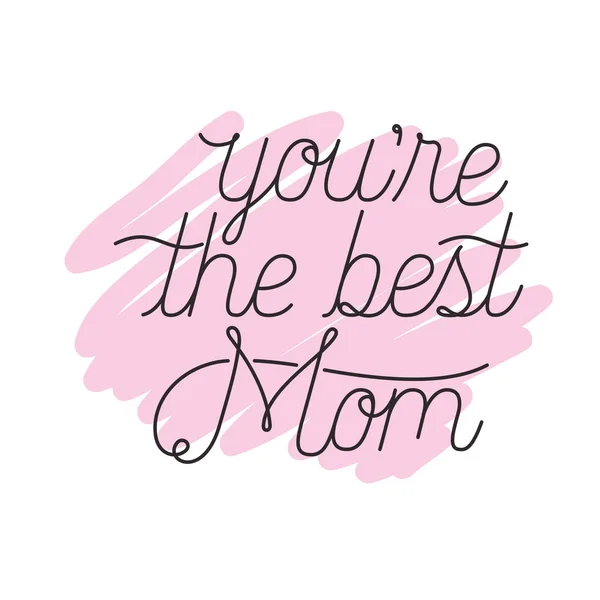 Mom you are the best label icon — стоковый вектор
