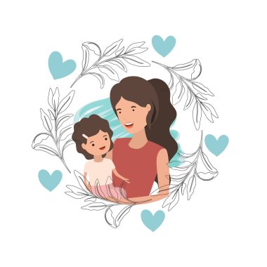 Bebek avatar karakter kadınla