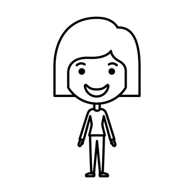 çizgi film kadın mutlu karakter