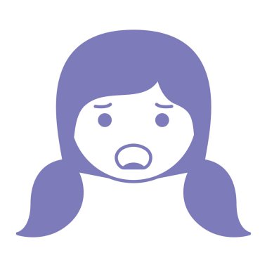 kafa karikatür kadın kız öfkeli