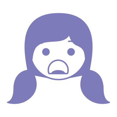 kafa karikatür kadın kız öfkeli