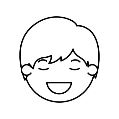 adam kafa karikatür mutlu karakter