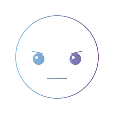 çizgi film kızgın kafa Kawaii karakter