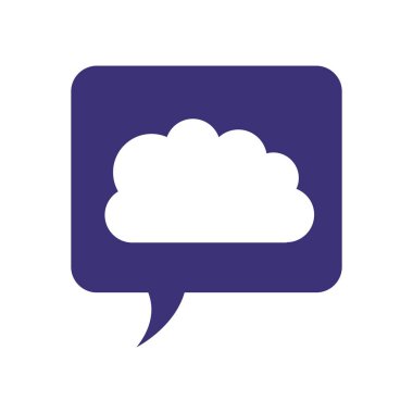 Sosyal medya bulutu ile konuşma balonu