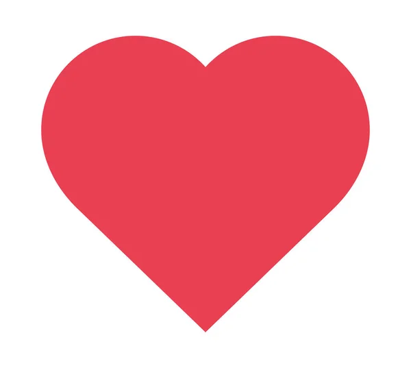 Heart love isolated icon — Stock Vector