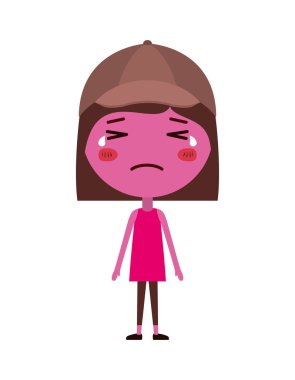 kedi karikatür kadın Kawaii karakter