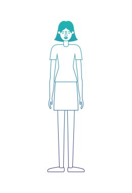 güzel ve genç kadın karakter