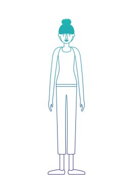 güzel ve genç kadın karakter