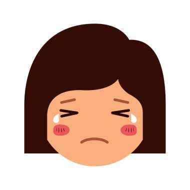 kedi karikatür kadın kafa Kawaii karakter