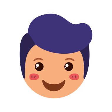 adam kafa karikatür mutlu karakter