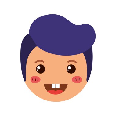 adam kafa karikatür mutlu karakter