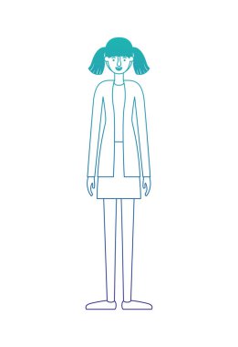 güzel ve genç kadın karakter