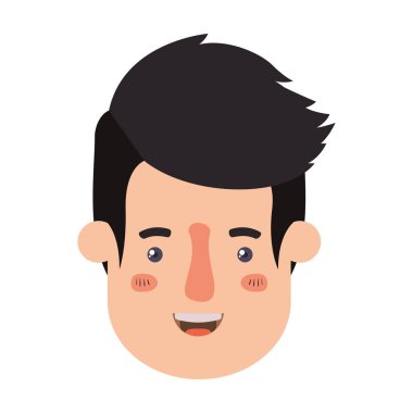 genç adam baş avatar karakter