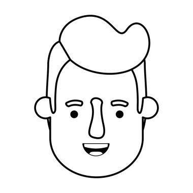 genç adam baş avatar karakter