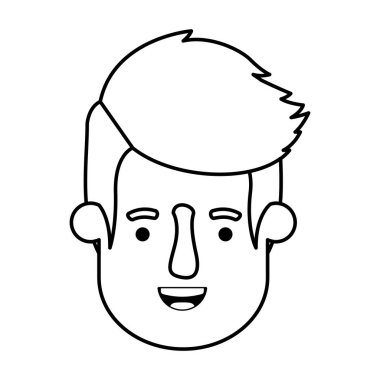 genç adam baş avatar karakter