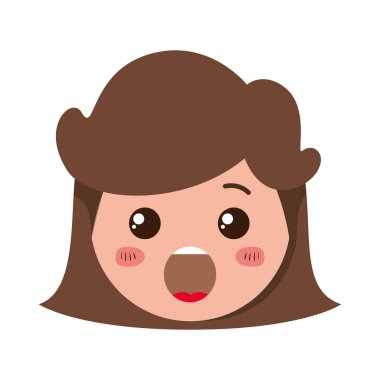 kafa karikatür kadın karakter sürpriz